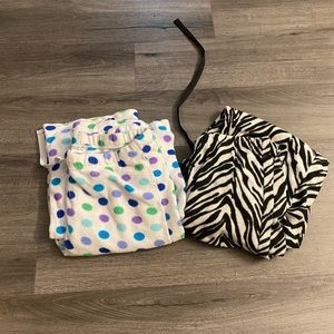 2 pair drawstring pajama set